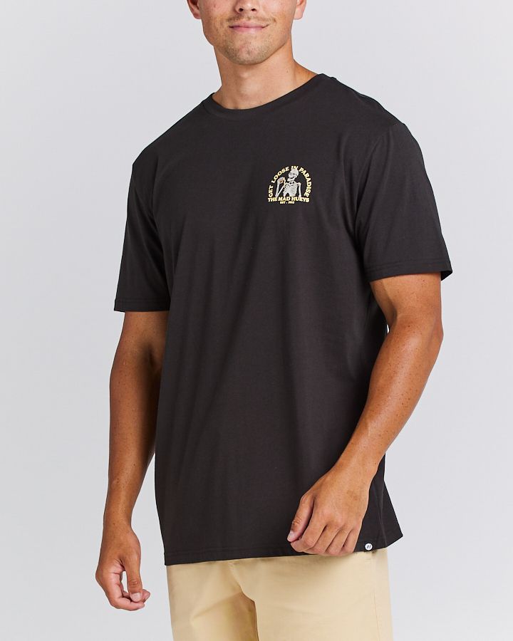 The Mad Hueys Loose In Paradise SS Tee - Vintage Black