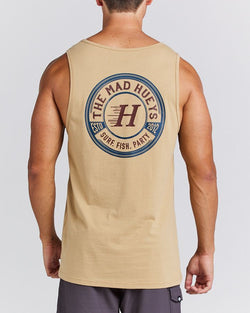 The Mad Hueys Surf Fish Party Tank - Tan