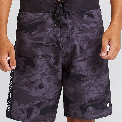 The Mad Hueys Hooked Boardshorts 19'- Black