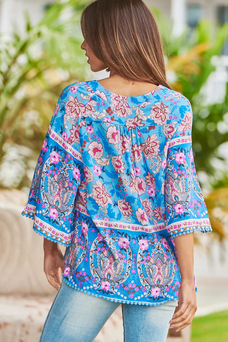 Keilani Print Gabriella Top - JAASE