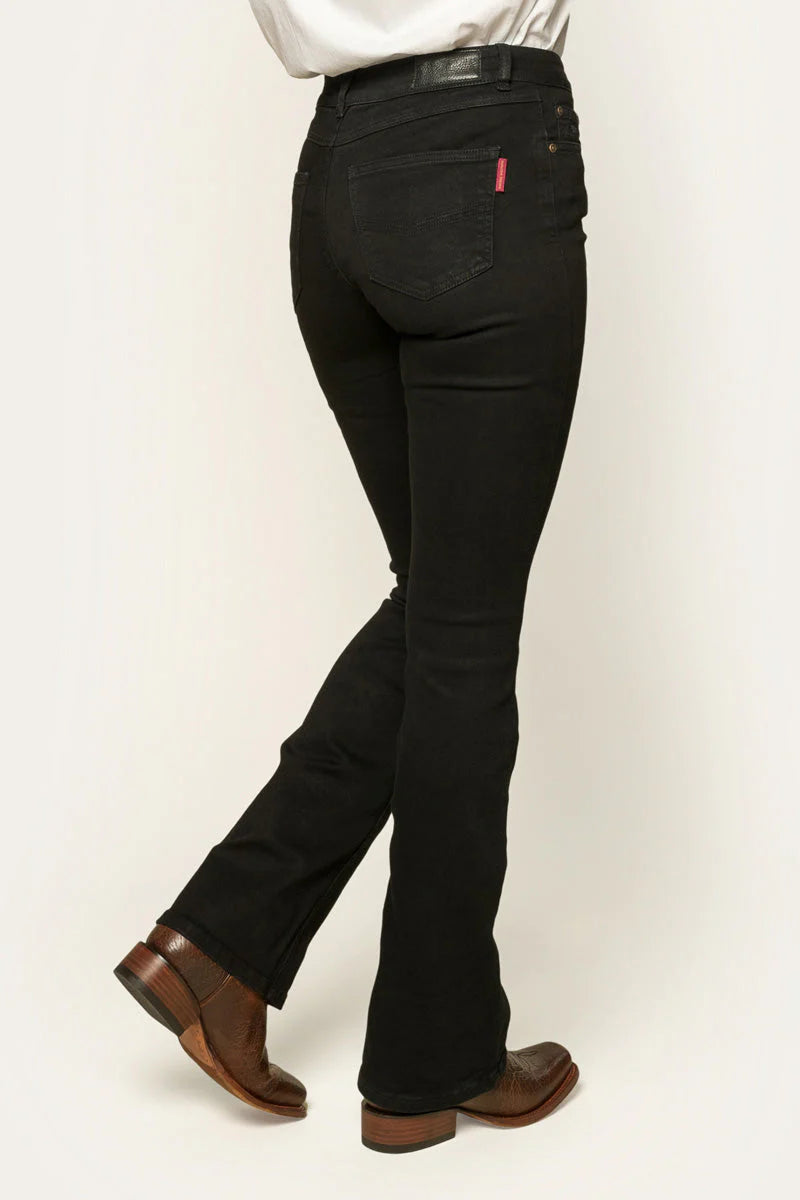 RINGERS WESTERN Katherine Mid Rise Bootleg Jeans - Black