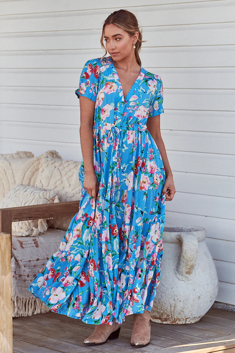 Imagination Print June Maxi Dress- Jaase