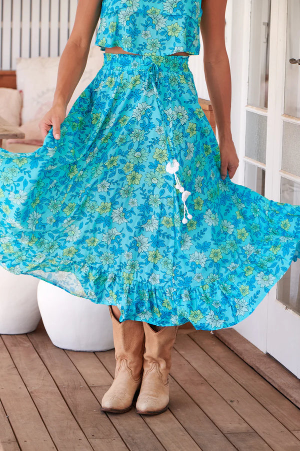 Sea Crystal Print Vela Skirt - JAASE