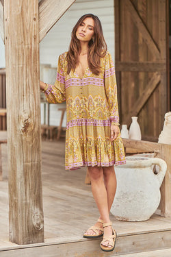 Odessa Print Payson Mini Dress - Jaase