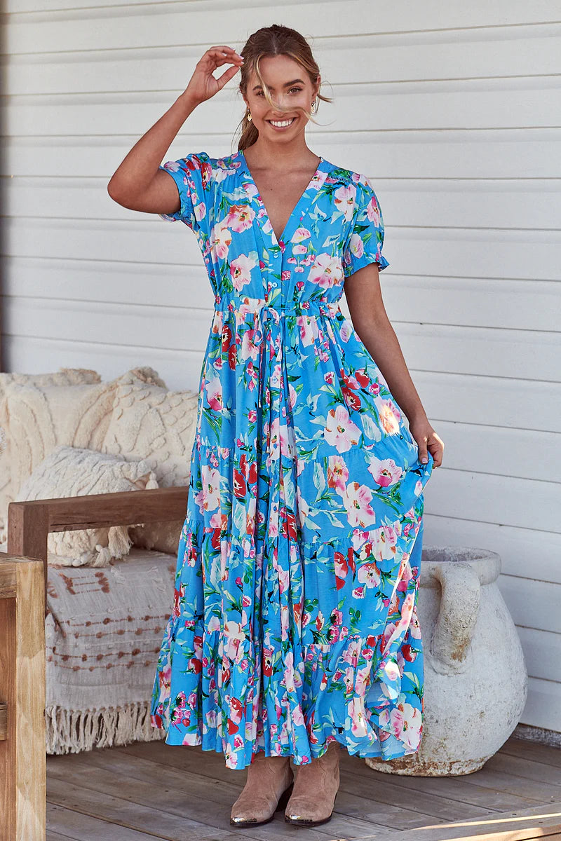 Imagination Print June Maxi Dress- Jaase