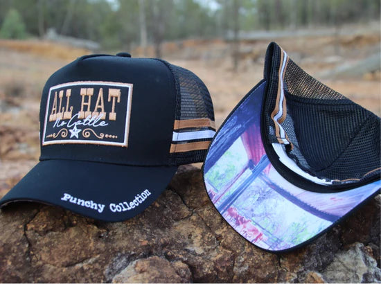 GFour Punchy Collection - All Hat Black Deep Fit Trucker