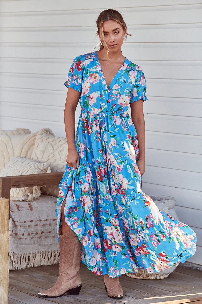 Imagination Print June Maxi Dress- Jaase