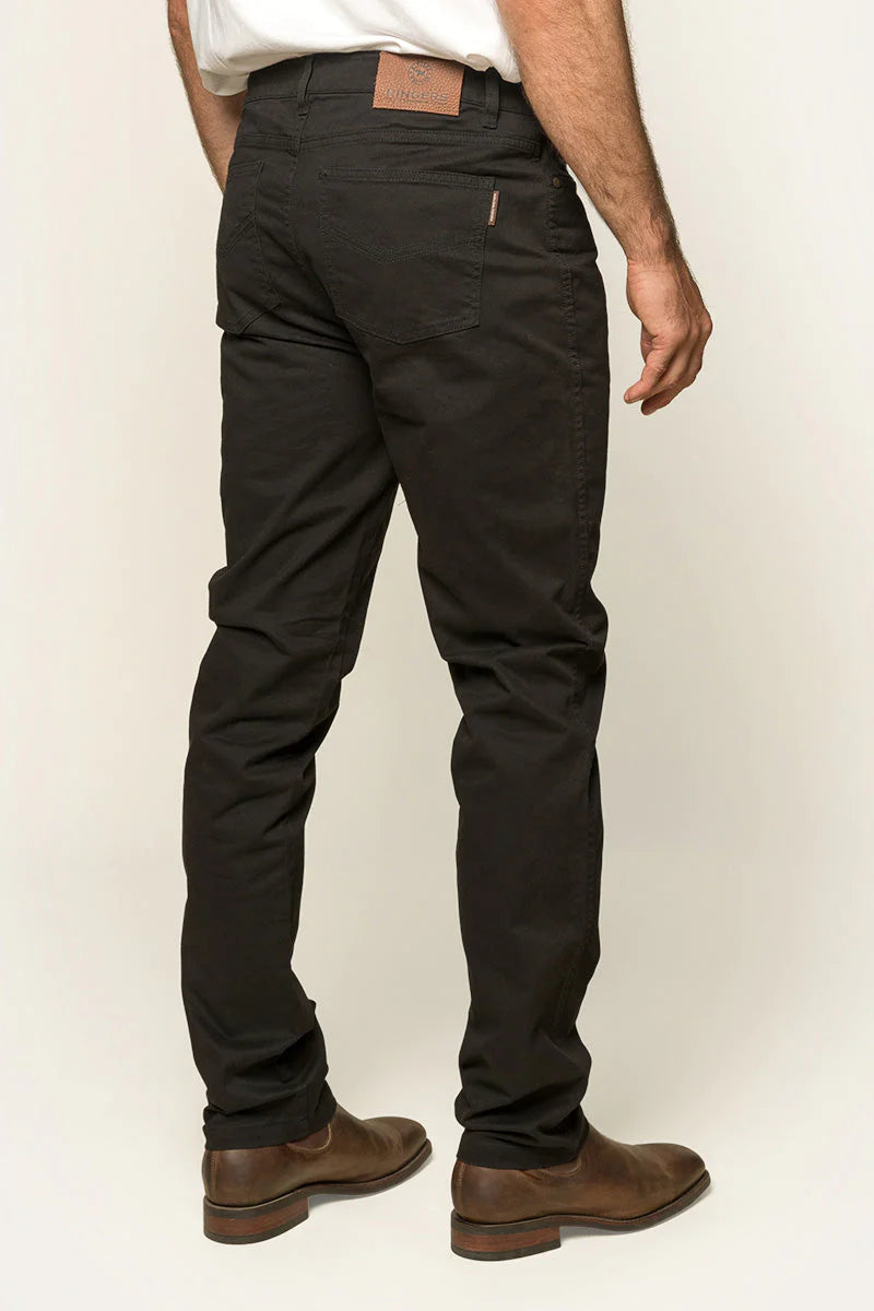 RINGER WESTERN Avondale Mens Drill Jeans -Black