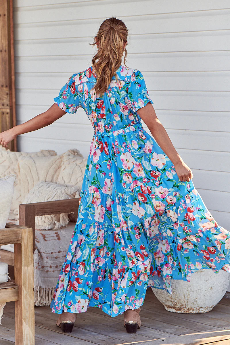 Imagination Print June Maxi Dress- Jaase