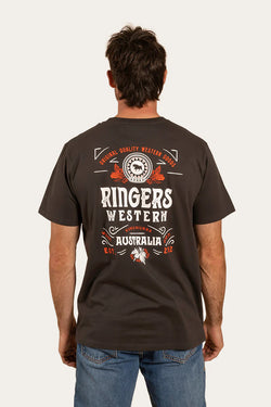 Ringer Western Roadie Mens Loose Fit T-Shirt