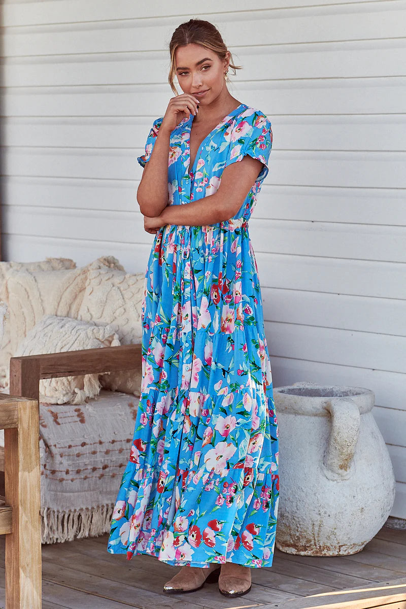 Imagination Print June Maxi Dress- Jaase