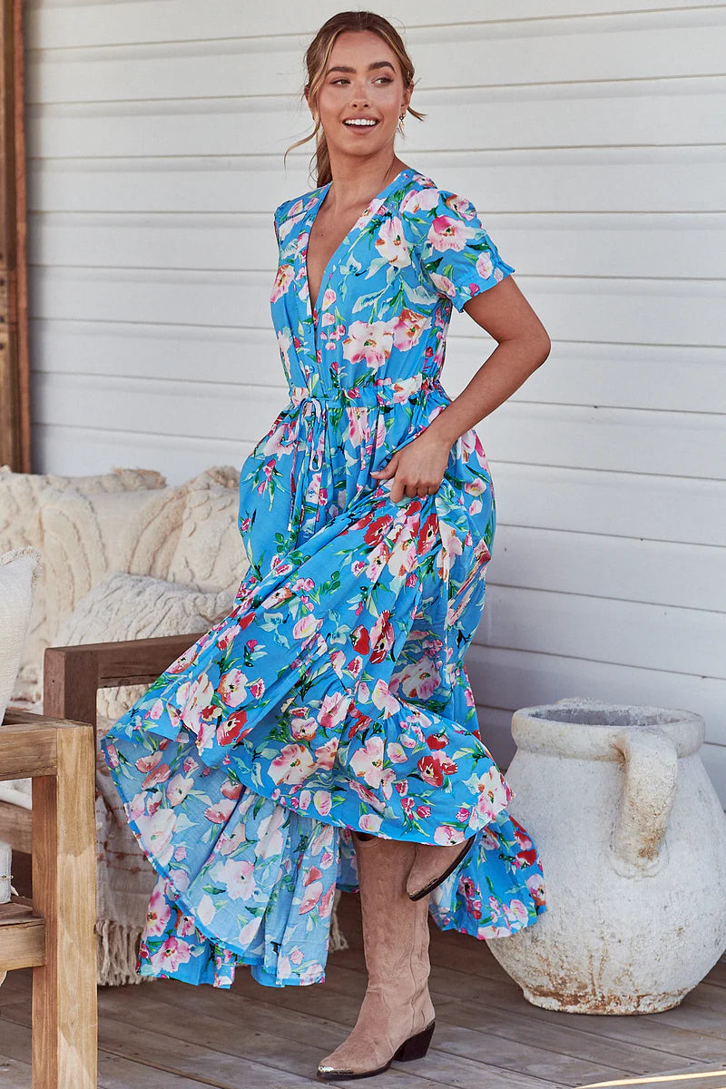 Imagination Print June Maxi Dress- Jaase