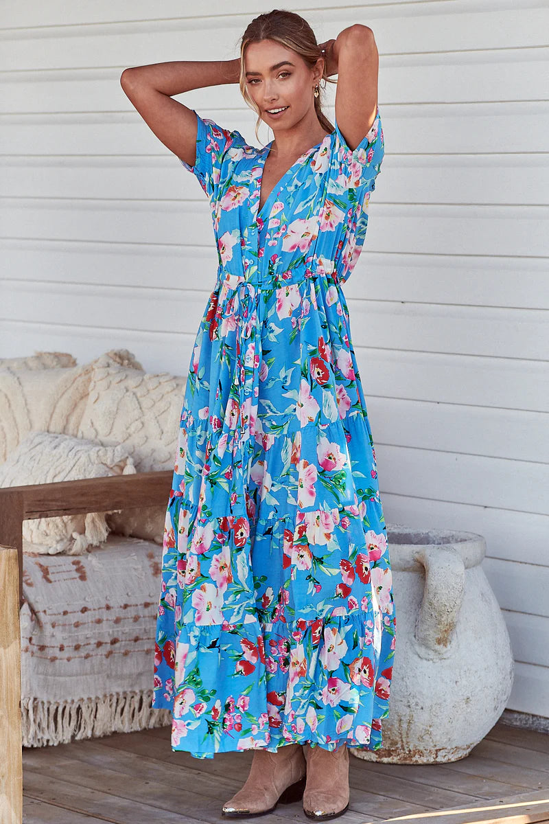 Imagination Print June Maxi Dress- Jaase