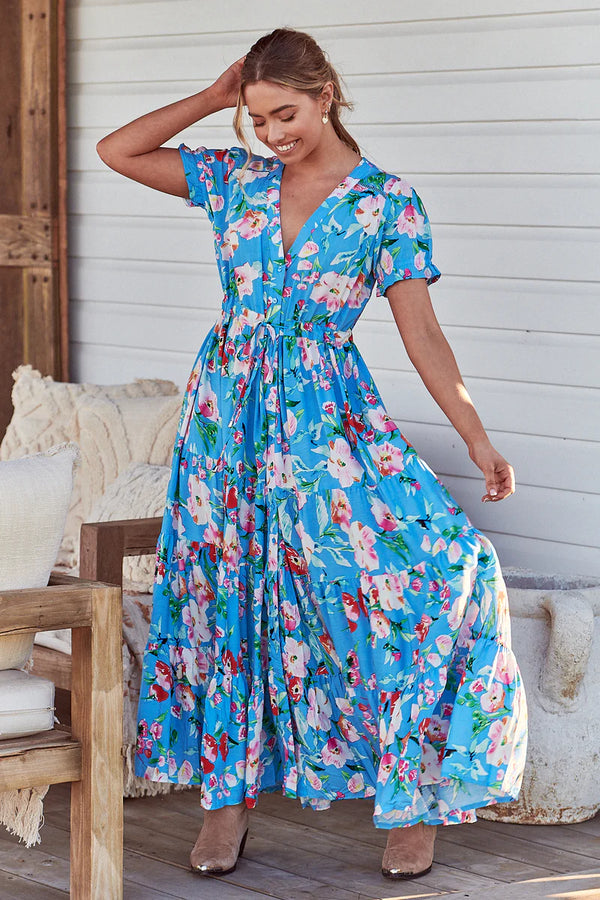 Imagination Print June Maxi Dress- Jaase