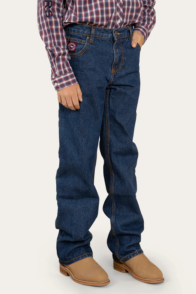 RINGERS WESTERN Southwest  Kids Relaxed Fit Jean - Mid Wash Blue