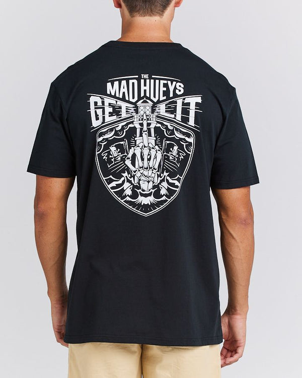 The Mad Hueys Get Lit SS Tee - Black