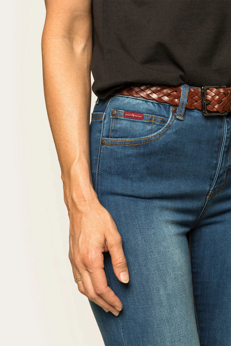 RINGERS WESTERN Sammy Womens High Rise Skinny Jeans - Vintage Blue