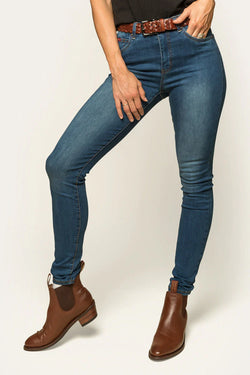 RINGERS WESTERN Sammy Womens High Rise Skinny Jeans - Vintage Blue